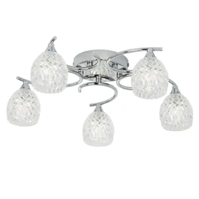 Boyer 5 Ceiling Lamp Chrome
