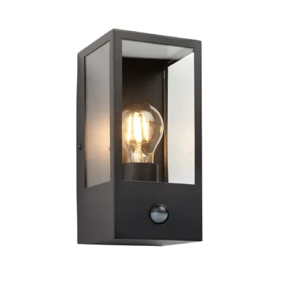 Oxford Outdoor PIR 1 Wall Light Black