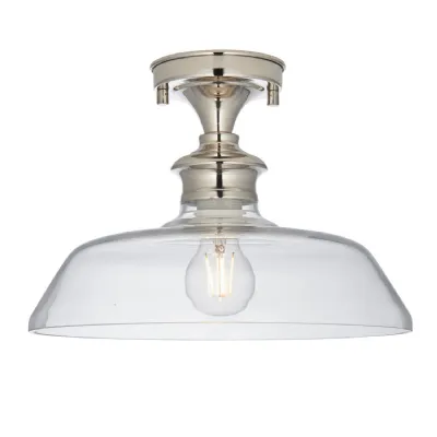 Barford 1 Ceiling Light Nickel Clear