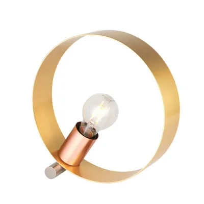 Hoop Table Lamp Brushed Gold