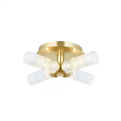 Bathroom 4 Ceiling Light Brass
