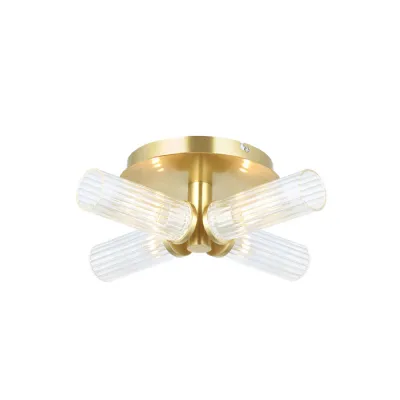 Talo Bathroom 4 Ceiling Light Brass