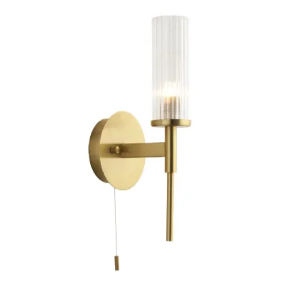 Talo Bathroom 1 Wall Light Brass