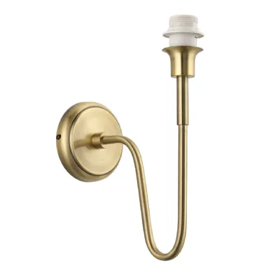 Rouen 1 Wall Light Antique Brass