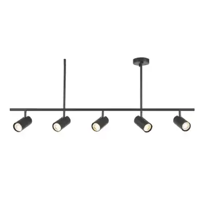 Large 5 Ceiling Light Black