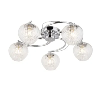 Mesmer 5 Ceiling Light Chrome