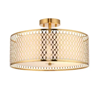 Cordero Ceiling Lamp Gold White