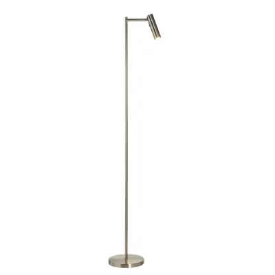 Reader 1 Floor Lamp Satin Nickel