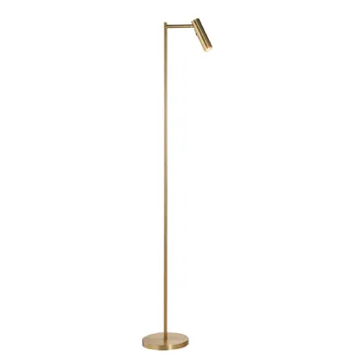Dedicated Reader 1 Floor Lamp Satin Warm Brass