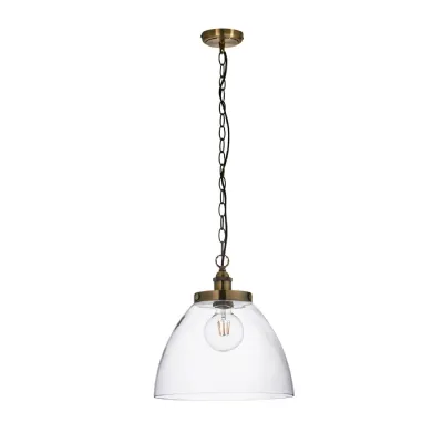 Grand 1 Pendant Light Antique Brass