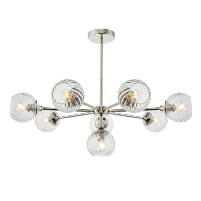 8 Pendant Light Bright Nickel