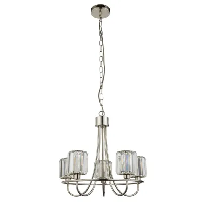 5 Pendant Light Bright Nickel
