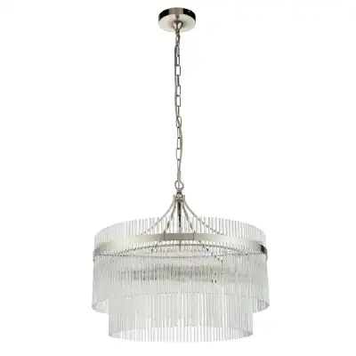5 Pendant Light Bright Nickel