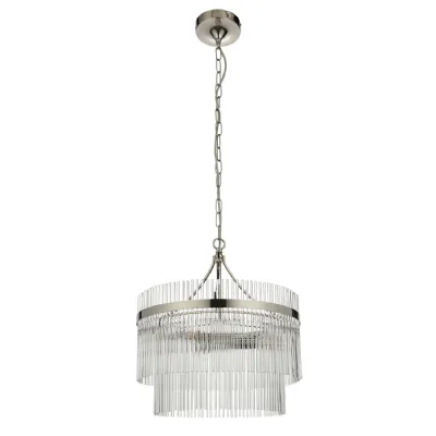 Small 3 Pendant Light Bright Nickel