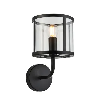 Hopton 1 Wall Light Black