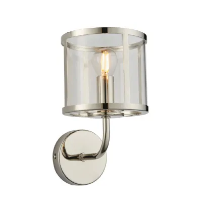 Hopton 1 Wall Light Bright Nickel