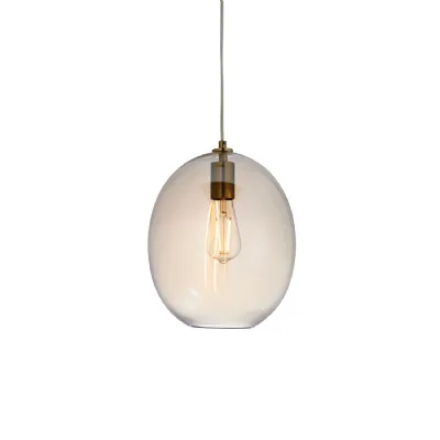 Brass Champagne Shaped Pendant Satin Brass Champagne