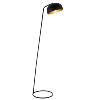 Brair 1 Floor Light Matt Black And Antique Brass