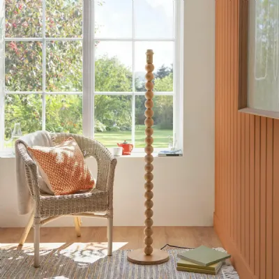 Natural Bamboo Organic Design Floor Lamp Base Only
