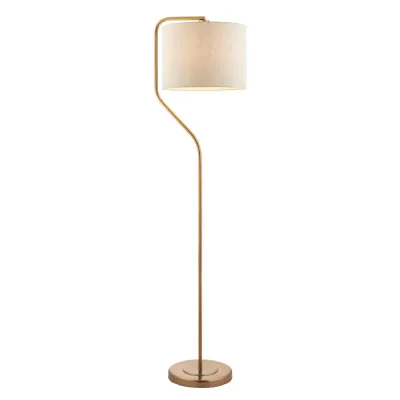 Clement Floor Lamp Brushed Aged Brass