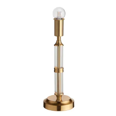 Morton Rechargeable Table Lamp Brushed Aged Brass