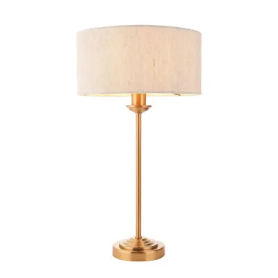 1 Table Lamp Vintage Brass