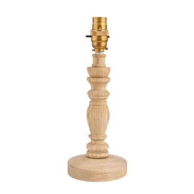 Bibury Table Lamp Base Natural Ash