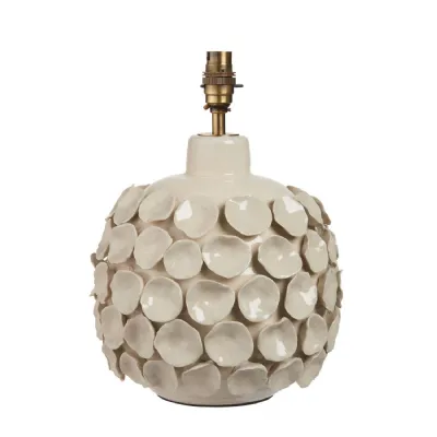 Borello Table Lamp Base Ivory Crackle Glaze