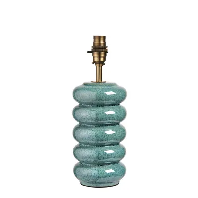 Squash Table Lamp Base Ocean Spray Glaze