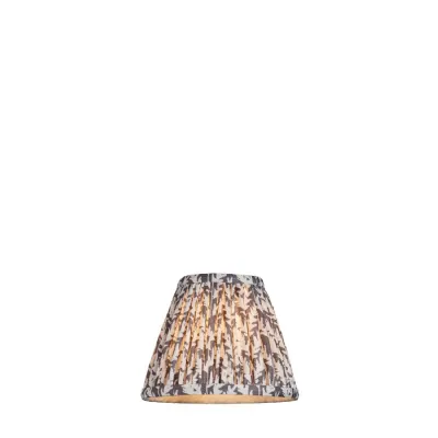 Leaf Grey Fabric Tapered Shade