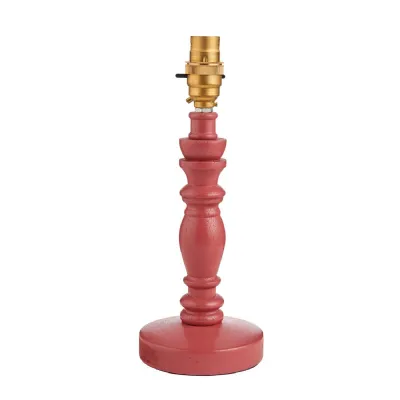 Bibury Table Lamp Base Satin Pink Clay Paint