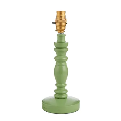 Bibury Table Lamp Base Satin Cotswold Green Paint