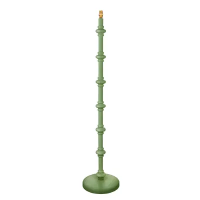 Carnaby Floor Lamp Base Satin Cotswold Green