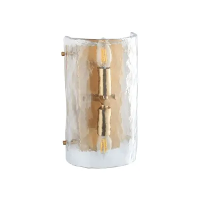 Keller Wall Light Brushed Aged Brass
