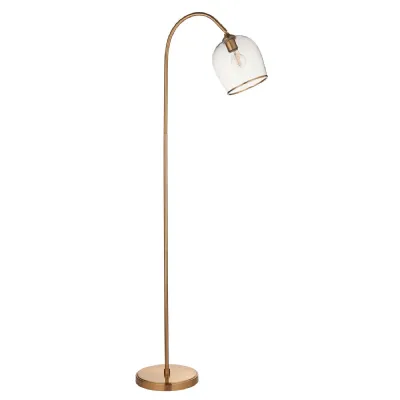 Ashcroft Floor Light Brushed Aged Brass