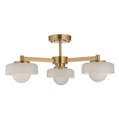 Boss Ceiling Light Brushed Aged Brass