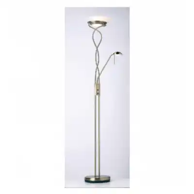 Antique Brass Metal Floor Adjustable Reading Floor Lamp
