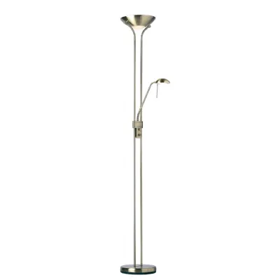 Antique Brass 2 Light Floor Lamp