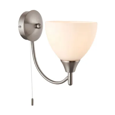 Alton 1 Wall Light Satin Chrome