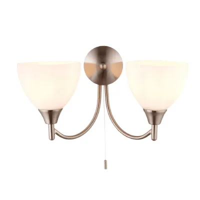 Alton 2 Wall Light Antique Brass