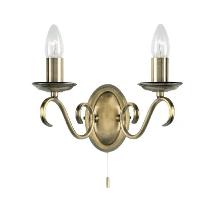 Bernice Wall Light Antique Brass