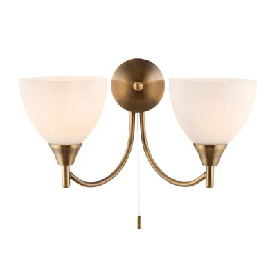 Alton 2 Wall Light Satin Chrome