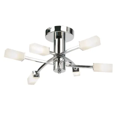 Havana 6 Ceiling Lamp Chrome