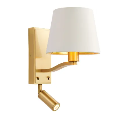 Harvey Wall Light Brushed Gold 285mm
