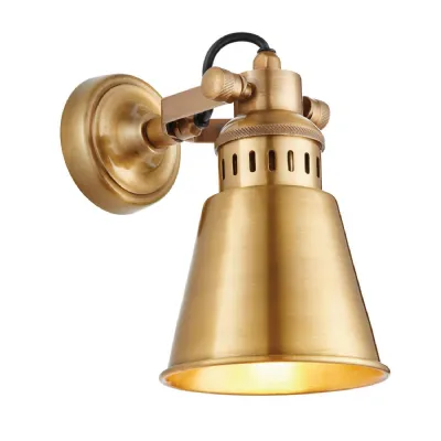 Elms Wall Light Antique Brass