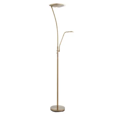 Alassio Floor Lamp Antique Brass