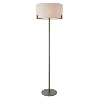 Hayfield Floor Lamp Bronze Natural