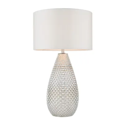 Livia Table Lamp Silver Mercury