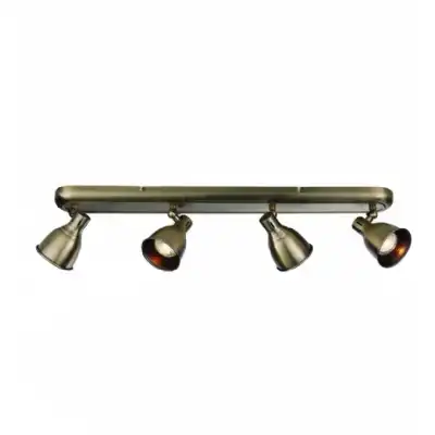 4 Ceiling Light Antique Brass