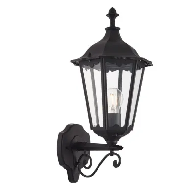 Clear Matt Black Aluminium Lantern Light